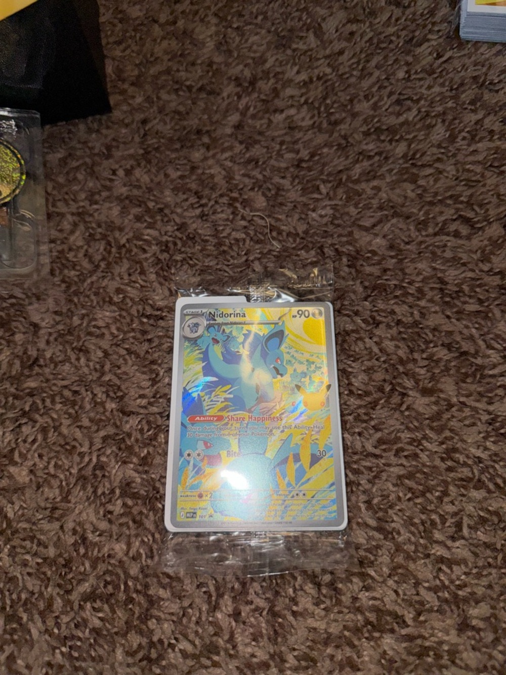 Nidorina 101 Promo 30th Anniversary Card
